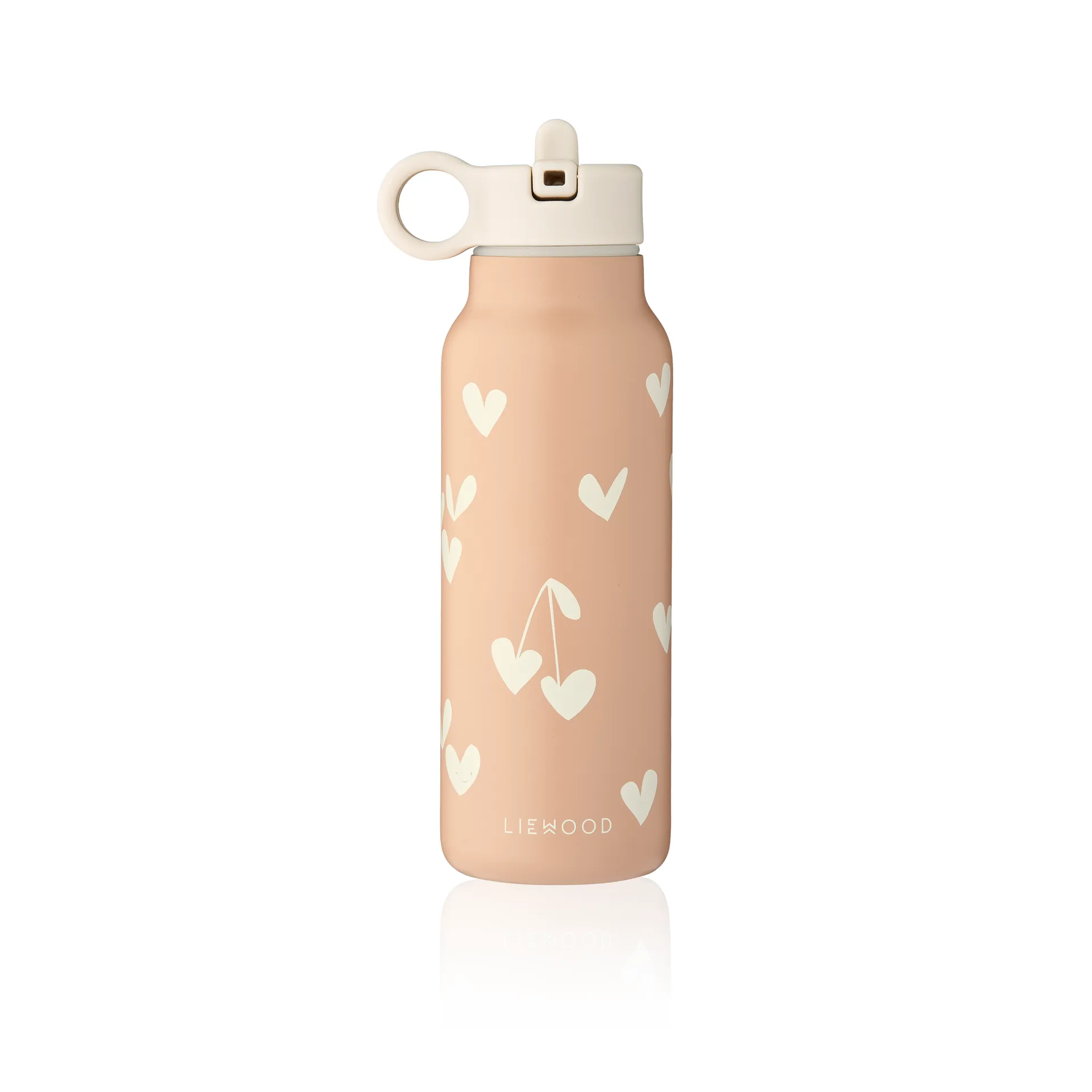 Falk water bottle 35 cl, Sweethearts-pale tuscany Liewood