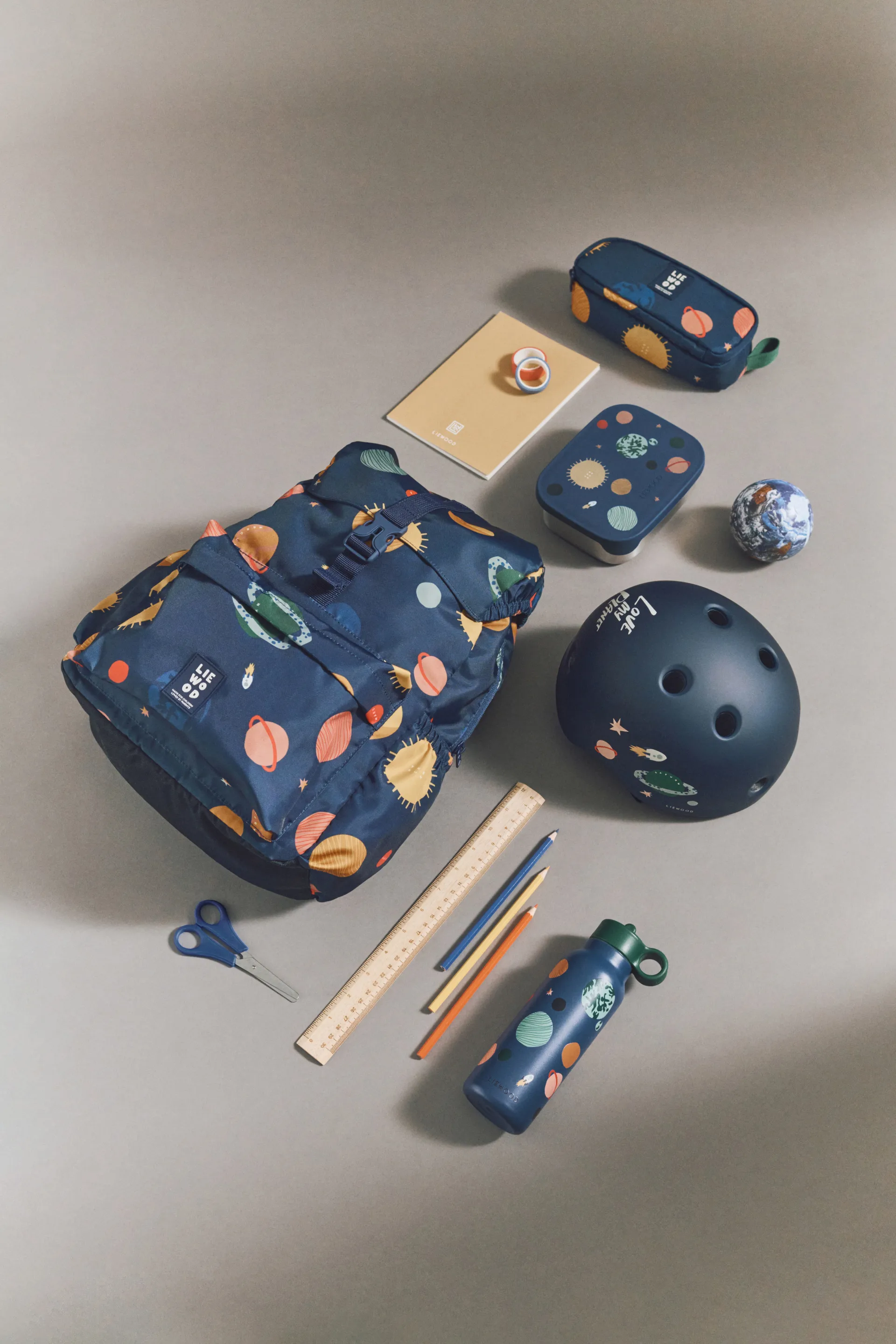 Falk water bottle 35 cl, Universe-Classic navy Liewood