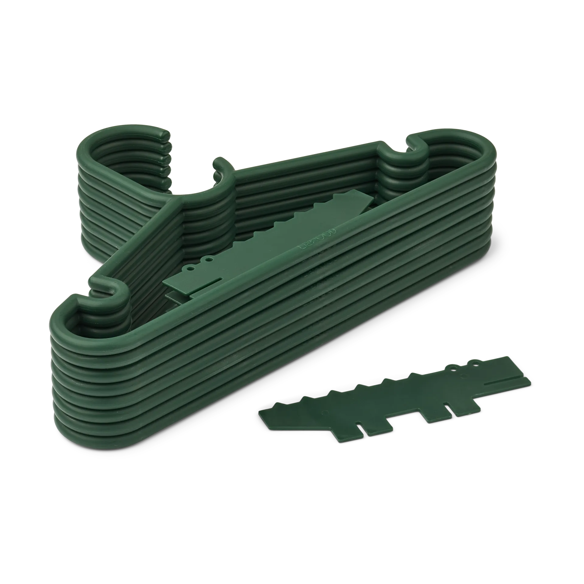 Falton crocodile hanger 8-pack, Garden Green Liewood