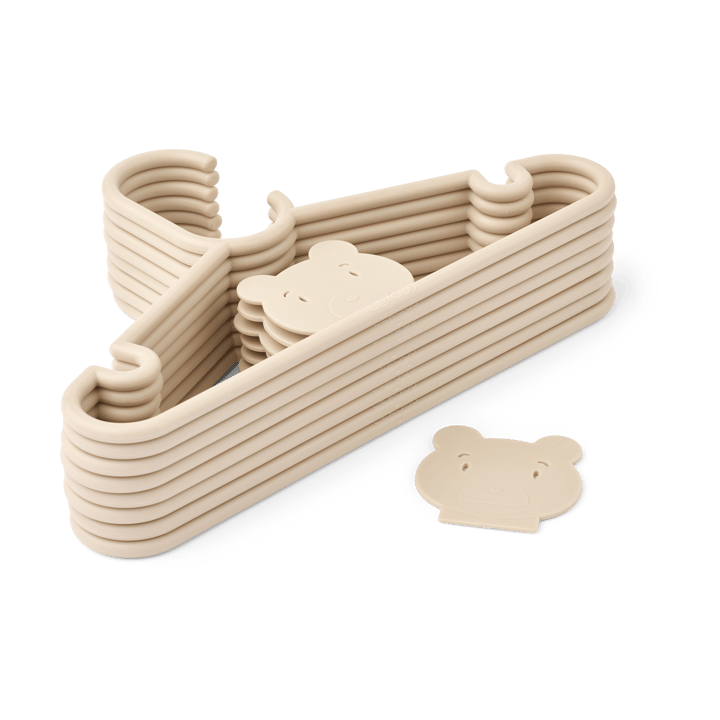 Falton Mr Bear hanger 8-pack - Mr bear-Sandy - Liewood