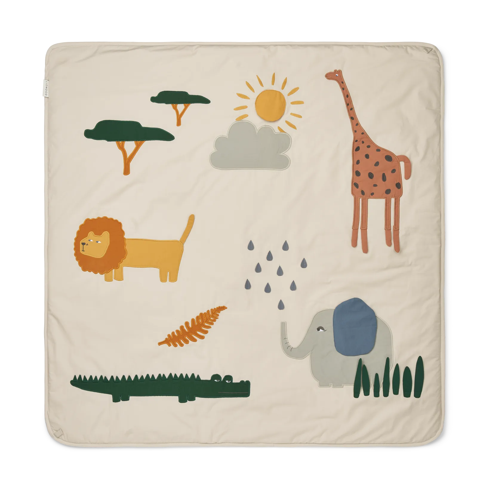 Glenn blanket 110x110 cm, Safari sandy mix Liewood