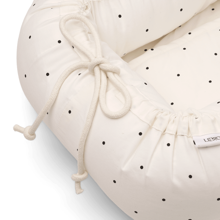 Gro printed babynest, Classic dot creme de la creme Liewood