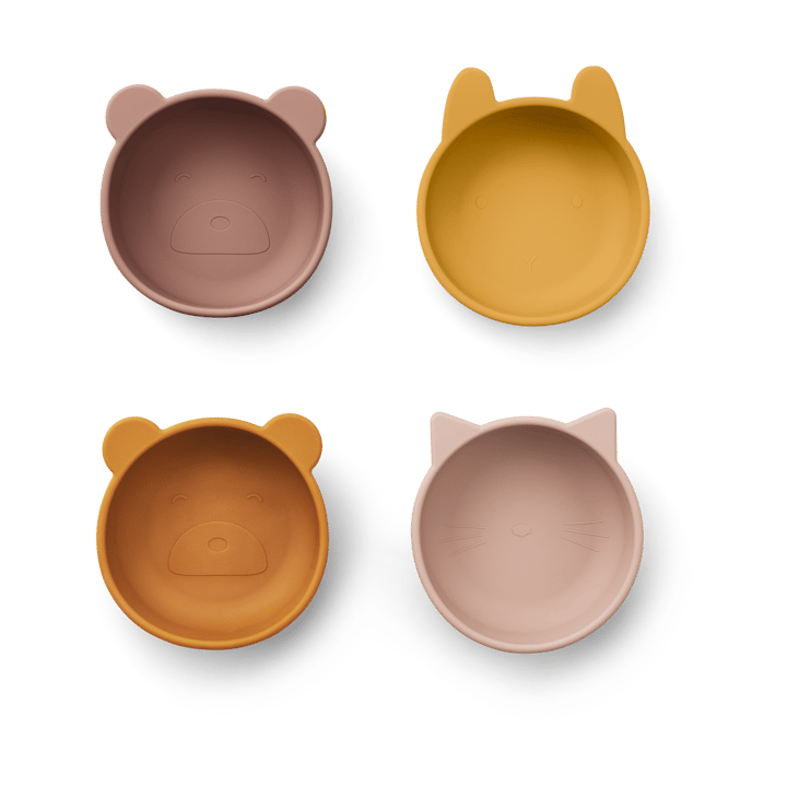 Iggy silicone bowl 4 pieces - Rose mix - Liewood