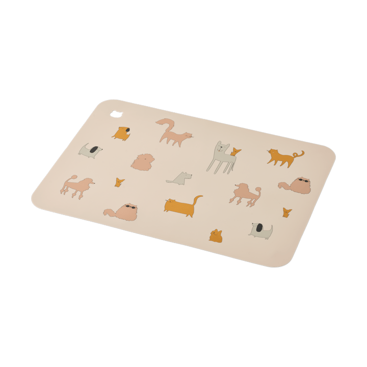 Jude placemat 30.2x41 cm - Cats and Dogs-Sandy - Liewood