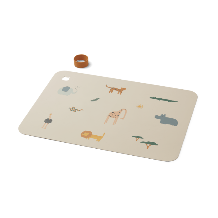 Jude placemat 30.2x41 cm - Safari sandy mix - Liewood