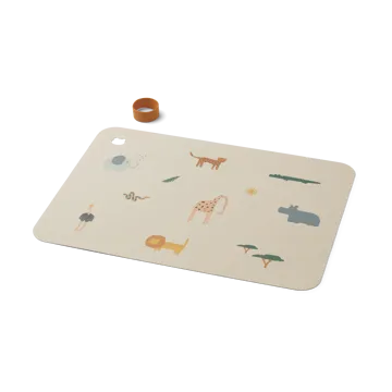 Jude placemat 30.2x42,1 cm - Safari sandy mix - Liewood