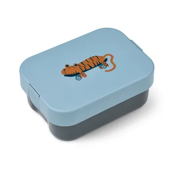 Kamil lunch box 19.7x14.1 cm - Tiger-beach blue - Liewood