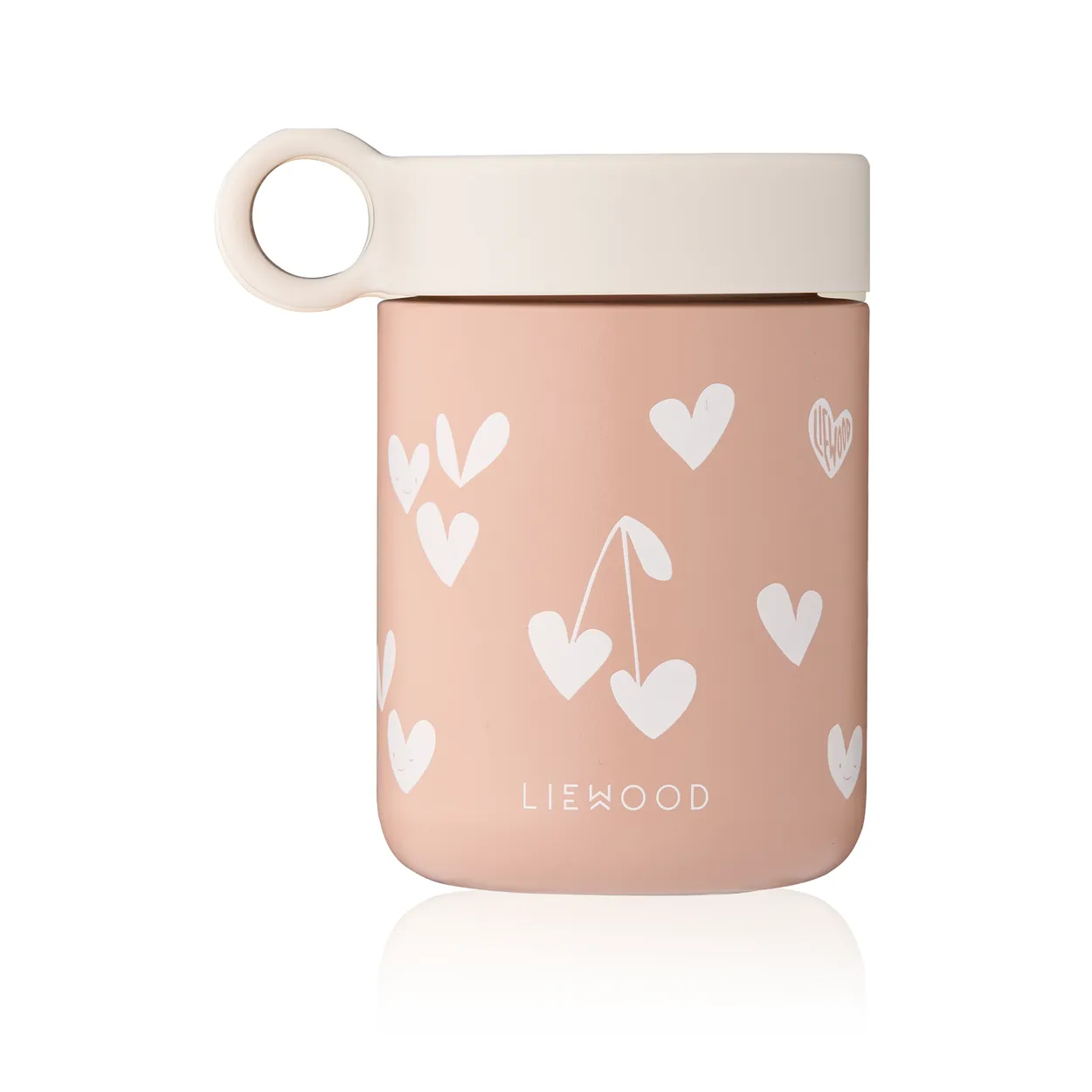 Liewood Kiani printed insulated bottle Sweethearts-pale tuscany