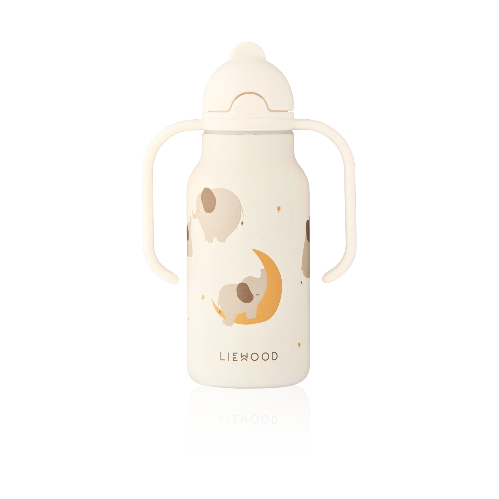 Kimmie water bottle 25 cl, Elephant-Creme de la creme Liewood