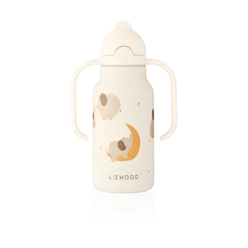 Kimmie water bottle 25 cl - Elephant-Creme de la creme - Liewood