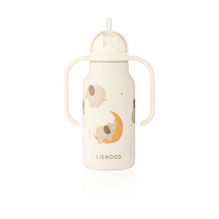 Kimmie water bottle 25 cl, Elephant-Creme de la creme Liewood