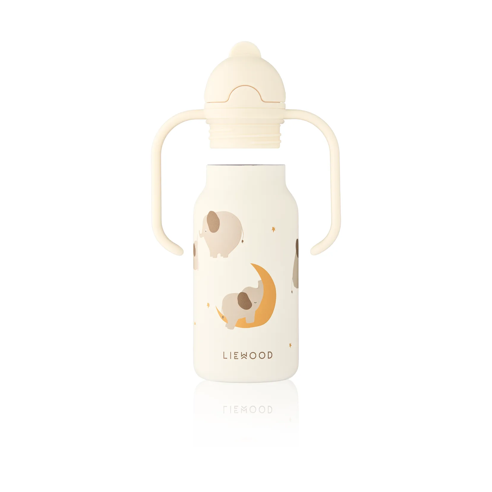 Kimmie water bottle 25 cl, Elephant-Creme de la creme Liewood
