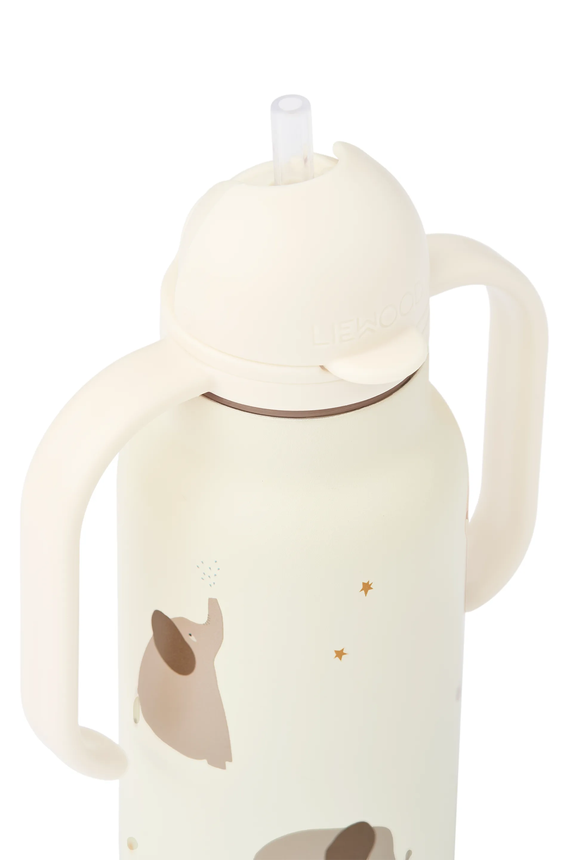 Kimmie water bottle 25 cl, Elephant-Creme de la creme Liewood