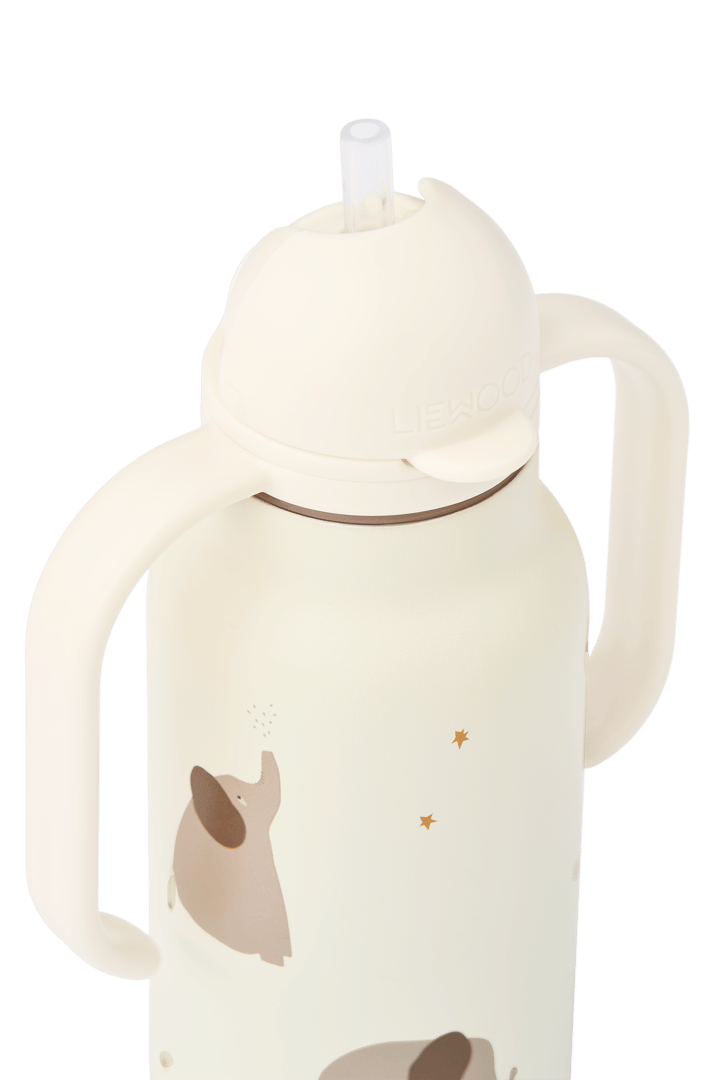 Kimmie water bottle 25 cl, Elephant-Creme de la creme Liewood