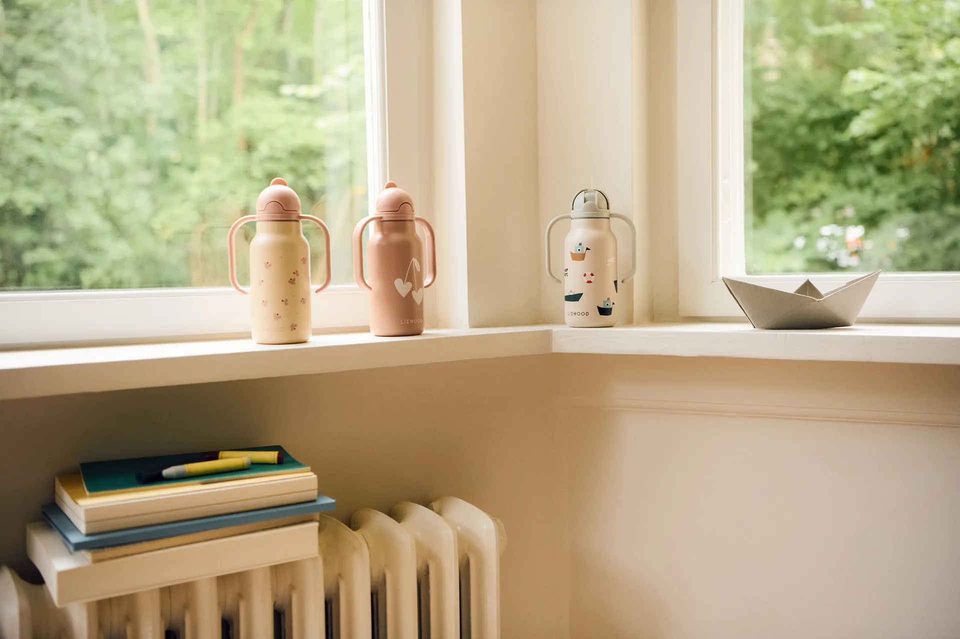 Kimmie water bottle 25 cl, Mini Butterfly-apple blossom Liewood