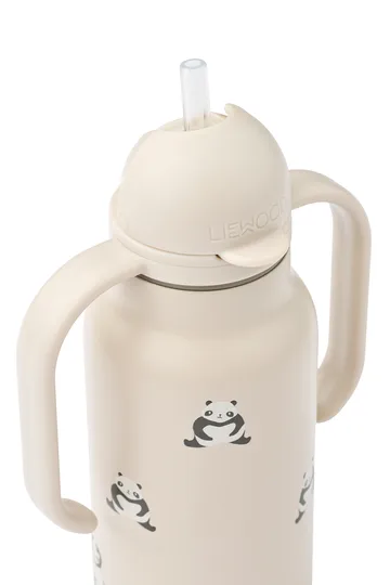 Kimmie water bottle 25 cl - Mini panda-sandy - Liewood