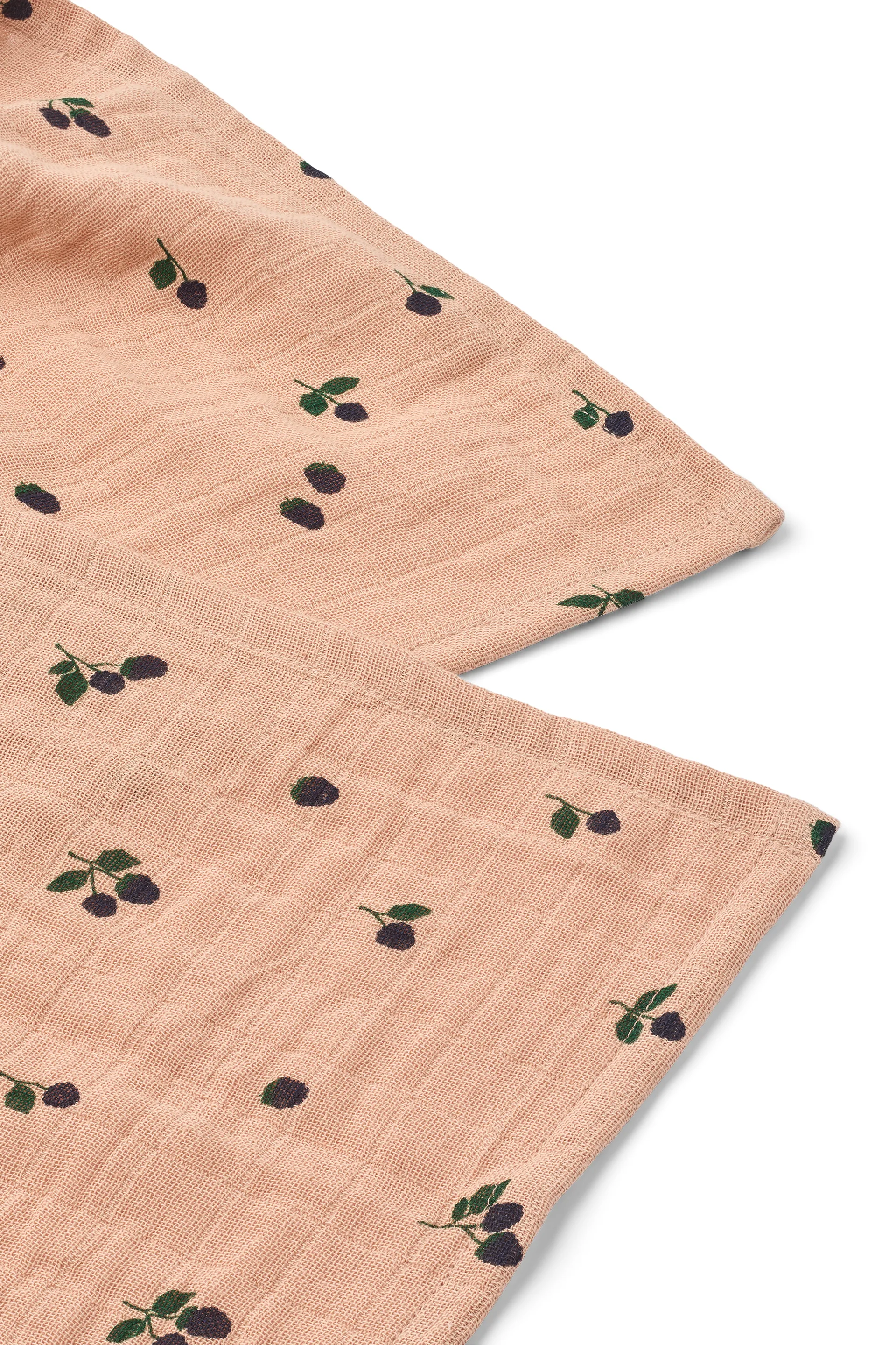 Lewis muslin blanket 2-pack 65x65 cm, Mini Berry-Pale Tuscany Liewood
