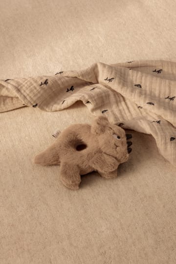 Lewis muslin blanket 2-pack 65x65 cm - Mini whale-Sandy - Liewood