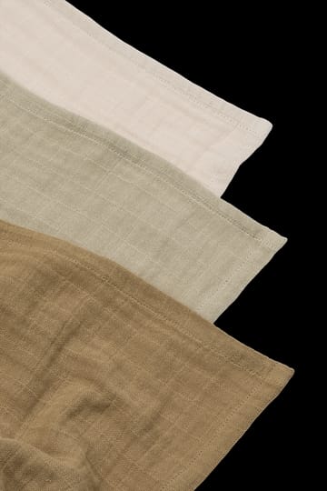 Lewis muslin blanket 3 pieces 65x65 cm - Sandy mix - Liewood