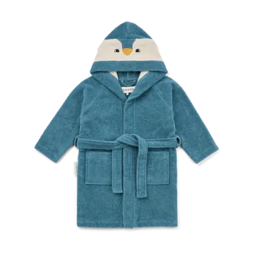 Lily bathrobe, Penguin oceanview mix - 1-2 years - Liewood