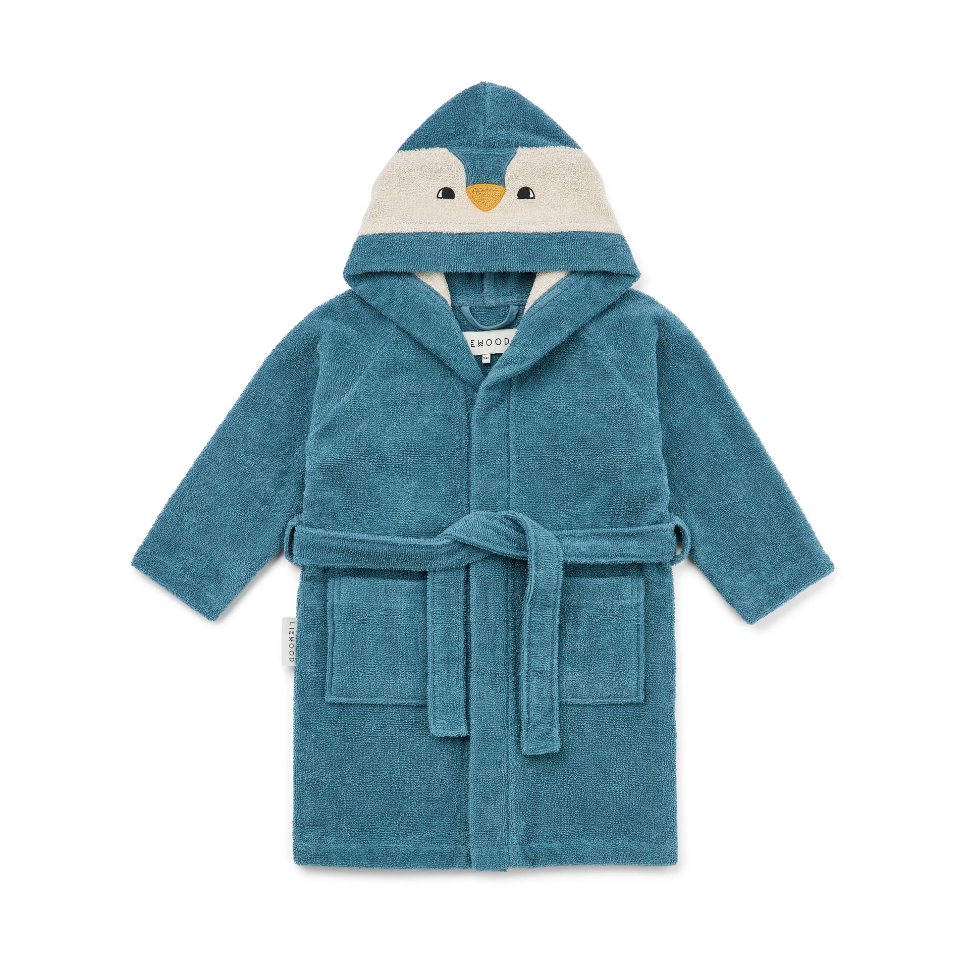Lily bathrobe, Penguin oceanview mix, 3-4 years Liewood