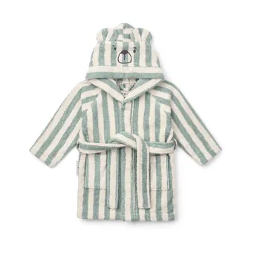Lily bathrobe peppermint crème de la crème stripe - 5–6 years - Liewood