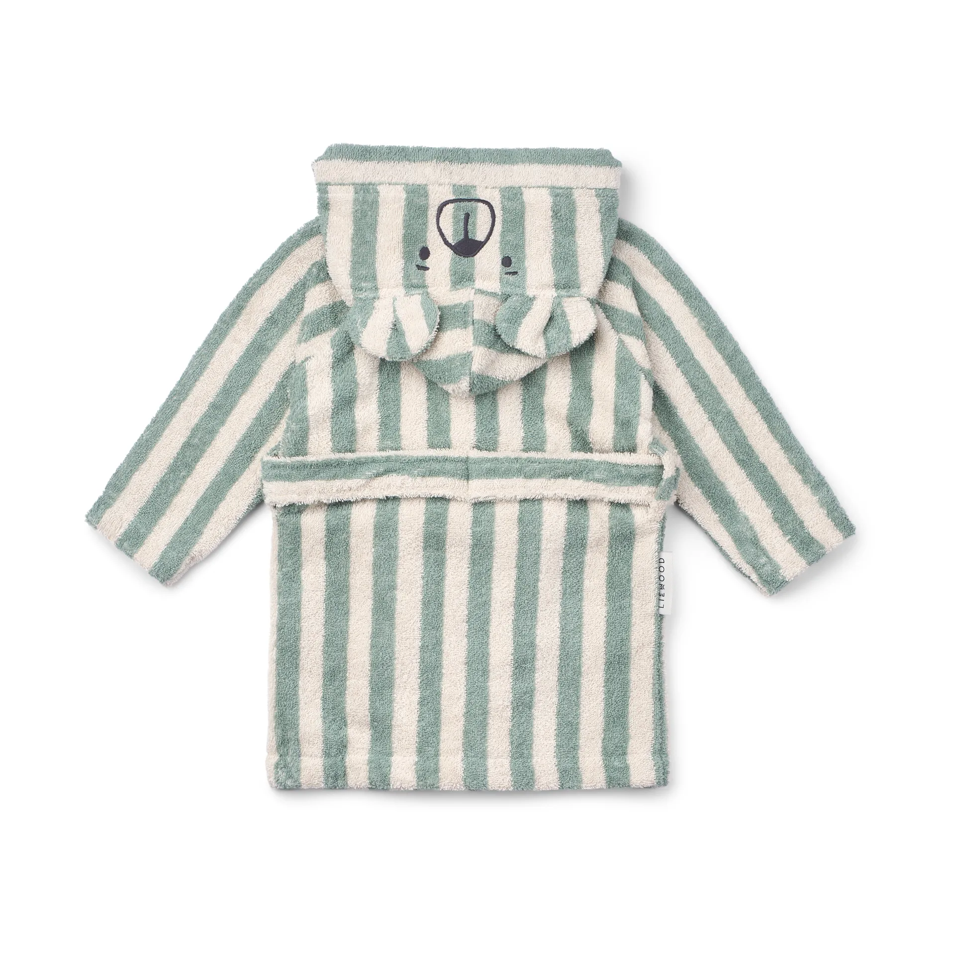 Lily bathrobe peppermint crème de la crème stripe, 5–6 years Liewood