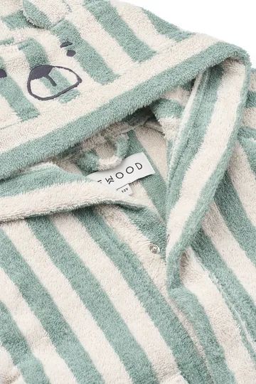 Lily bathrobe peppermint crème de la crème stripe - 7–8 years - Liewood