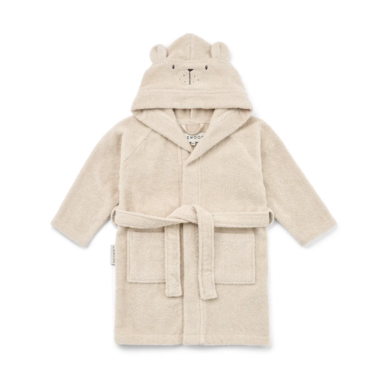 Liewood Lily bathrobe, Polarbear sandy 3-4 years | Scandinavian Design | Bath towels | Beige