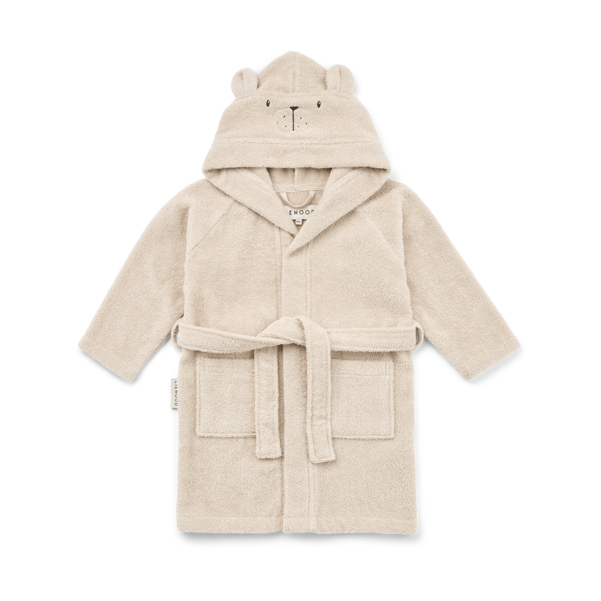 Liewood Lily bathrobe, Polarbear sandy 5-6 years | Scandinavian Design | Bath towels | Beige