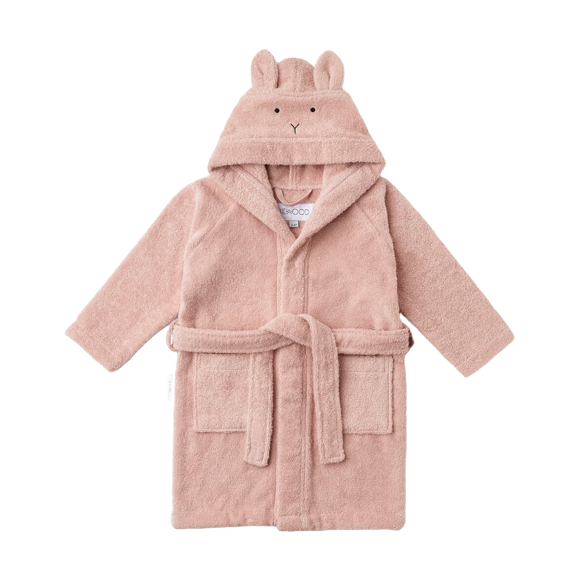 Liewood Lily bathrobe, Rabbit rose 1-2 years | Scandinavian Design | Dressing gowns & bath robes | Pink