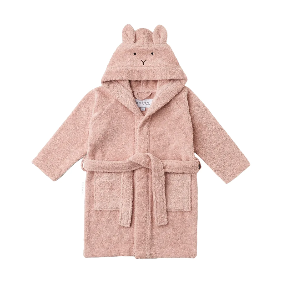 Liewood Lily bathrobe, Rabbit rose 5-6 years | Scandinavian Design | Dressing gowns & bath robes | Pink