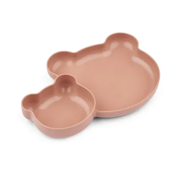 Magus Bear Divider plate, 2 parts - Pale Tuscany - Liewood
