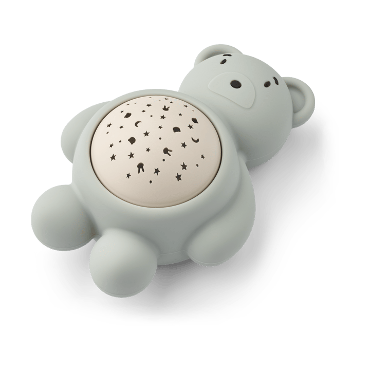 Manuel bear night lamp with projector and sound - Dove blue - Liewood