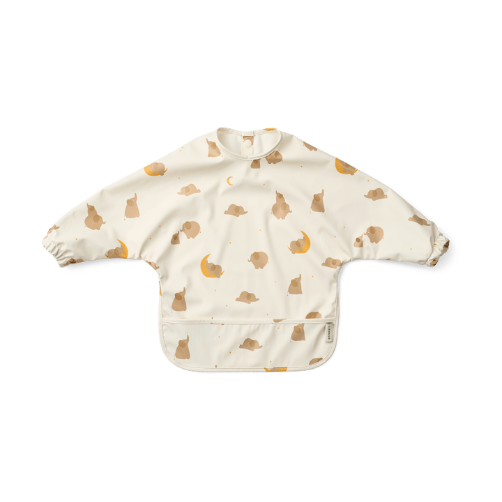 Merle bib with sleeve - Elephant-Creme de la creme - Liewood