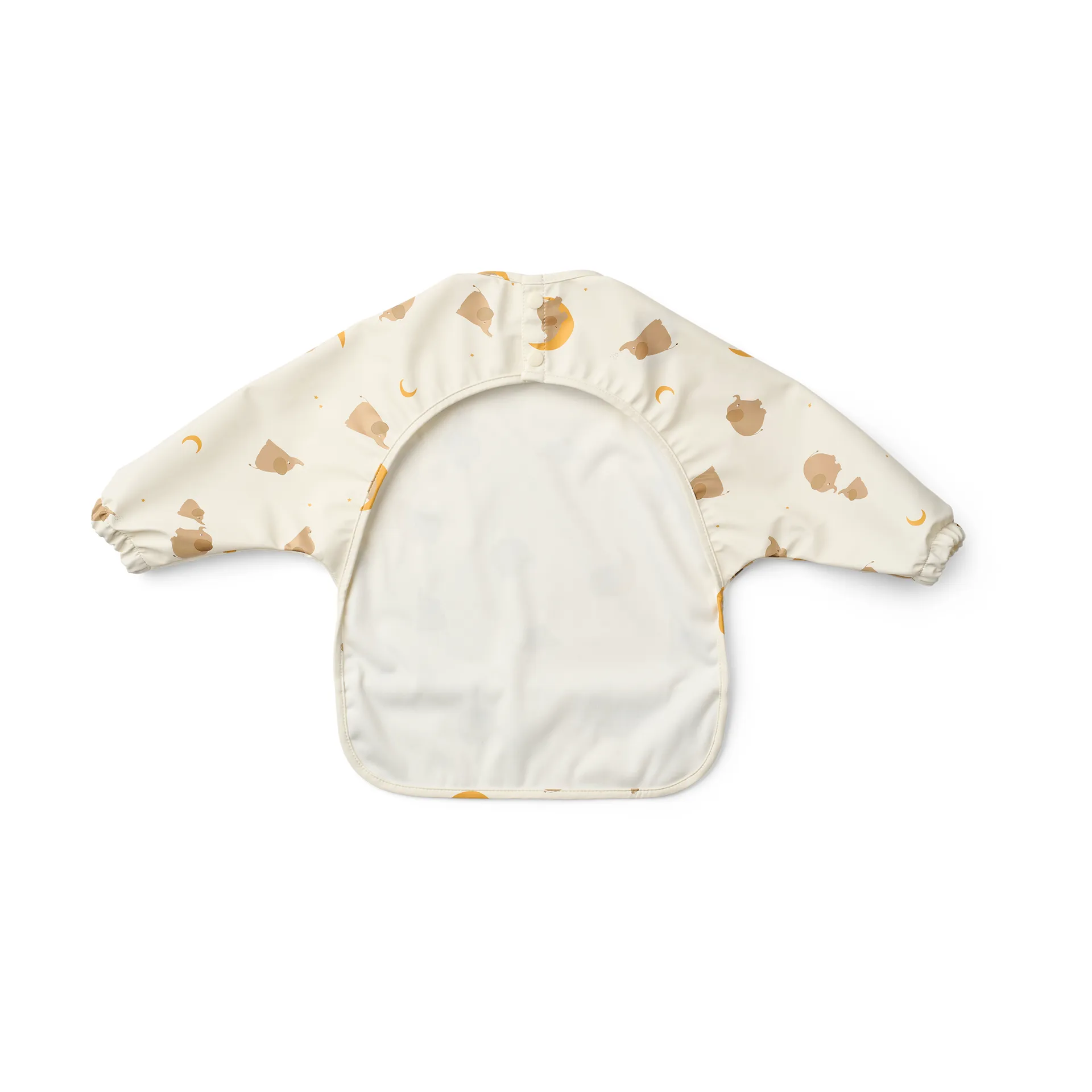Merle bib with sleeve, Elephant-Creme de la creme Liewood