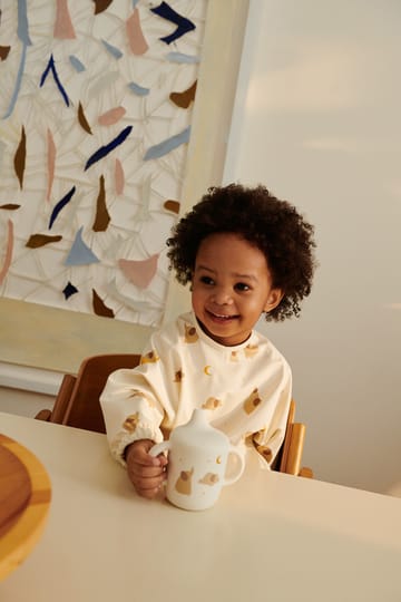 Merle bib with sleeve - Elephant-Creme de la creme - Liewood