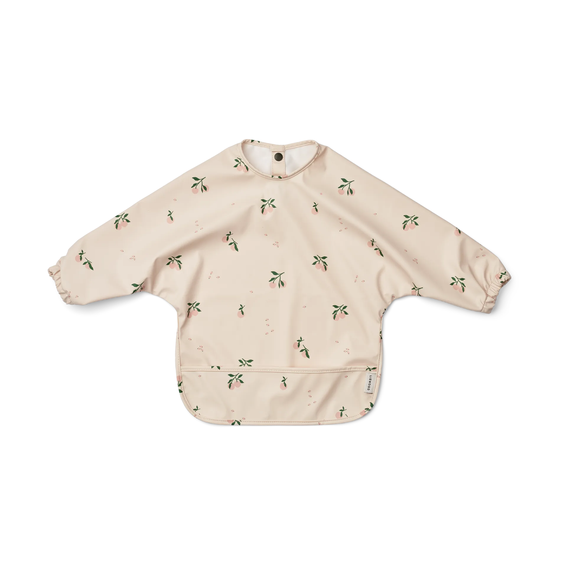 Merle bib with sleeve, Peach-Sea shell mix Liewood