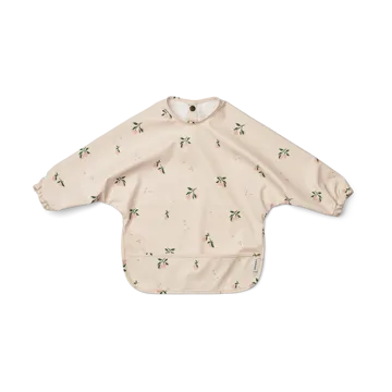 Merle bib with sleeve - Peach-Sea shell mix - Liewood