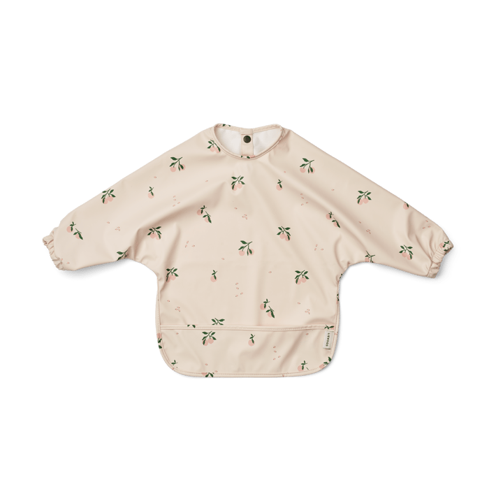 Merle bib with sleeve - Peach-Sea shell mix - Liewood