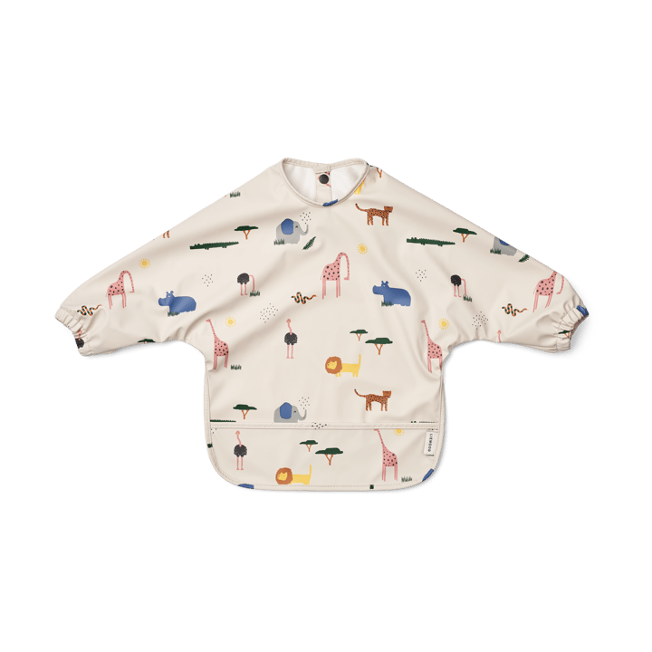 Merle bib with sleeve - Safari sandy mix - Liewood