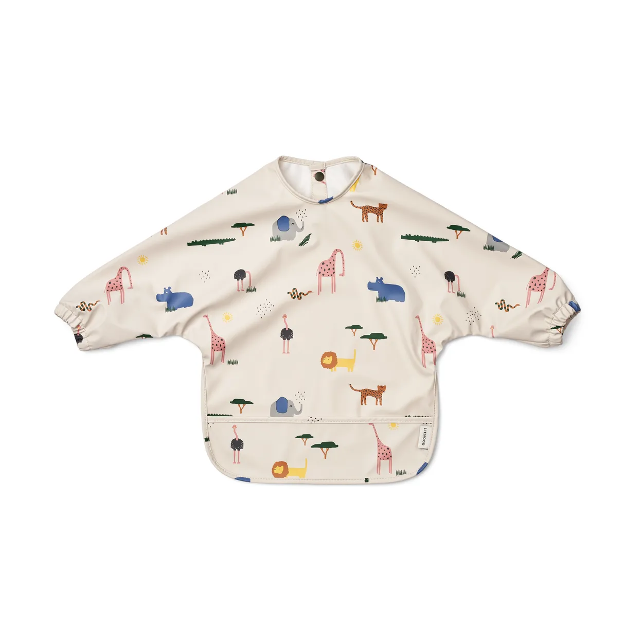 Liewood Merle bib with sleeve Safari sandy mix | Scandinavian Design | Other kitchen utensils | Beige