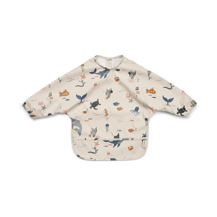 Merle bib with sleeve - Sea creature-Sandy - Liewood