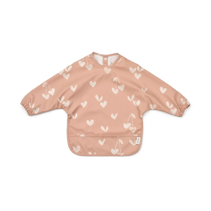 Merle bib with sleeve - Sweethearts-pale tuscany - Liewood