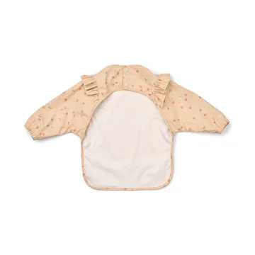 Merle ruffle bib with sleeves - Mini Butterfly-apple blossom - Liewood