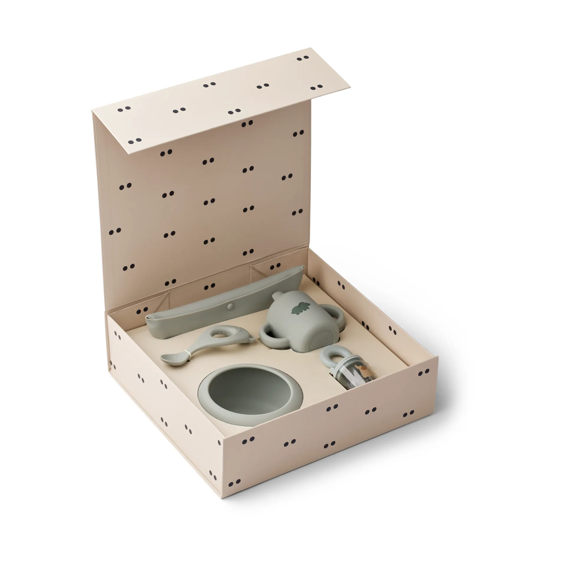 Mileah baby mealtime set, Dove blue Liewood