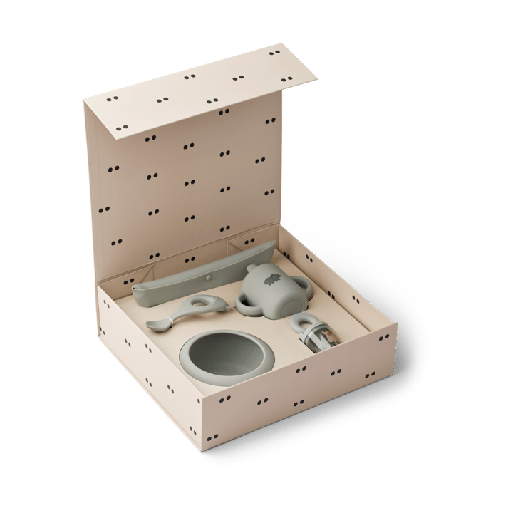Mileah baby mealtime set, Dove blue Liewood