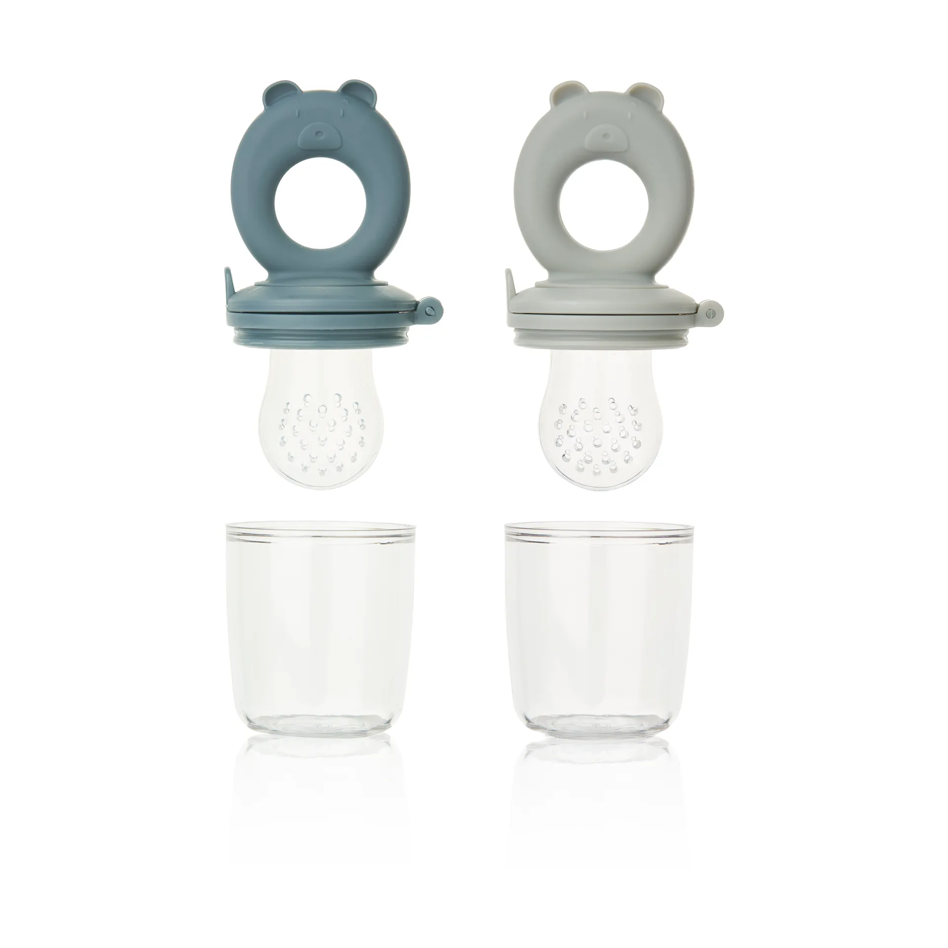 Miranda tasting button 2 pieces, Whale blue-Dove blue Liewood