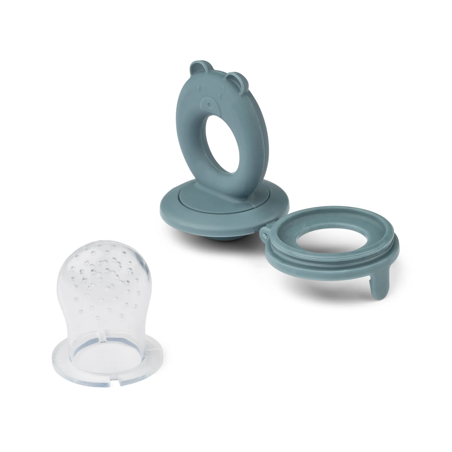 Miranda tasting button 2 pieces, Whale blue-Dove blue Liewood
