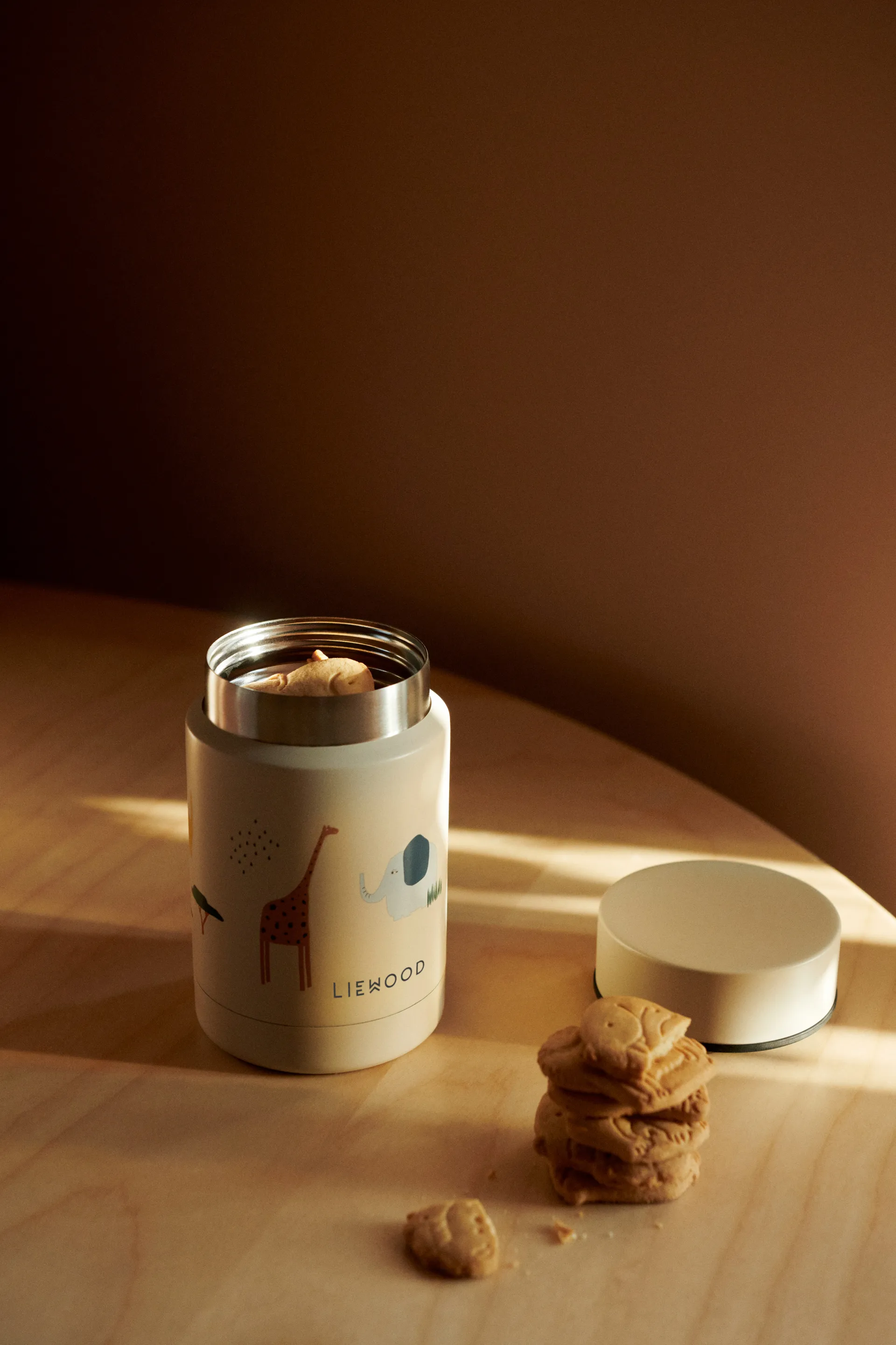 Nadja food thermos 0.25 L, Safari sandy mix Liewood